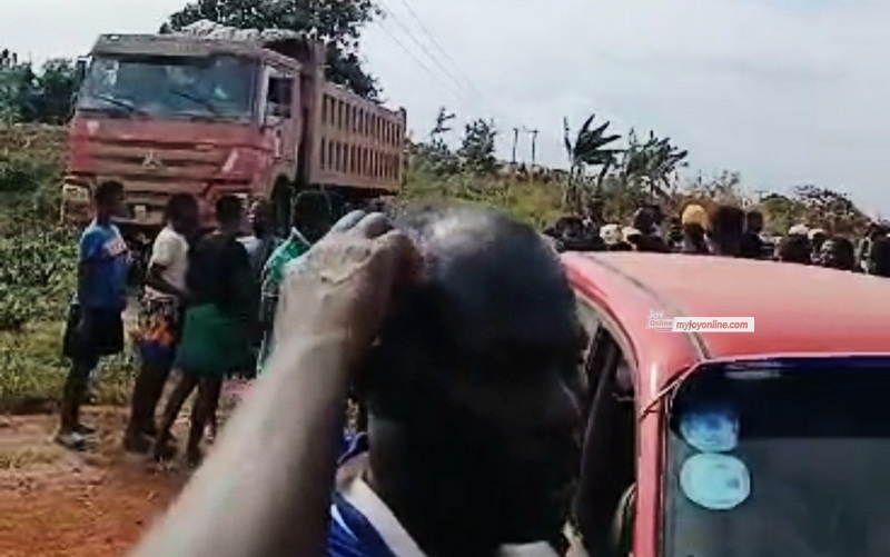 The accident scene at Ekumfi