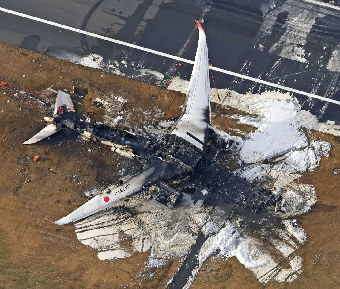 Crashed military aircraft