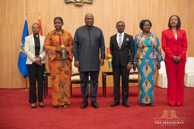 President Mahama at the swearing in