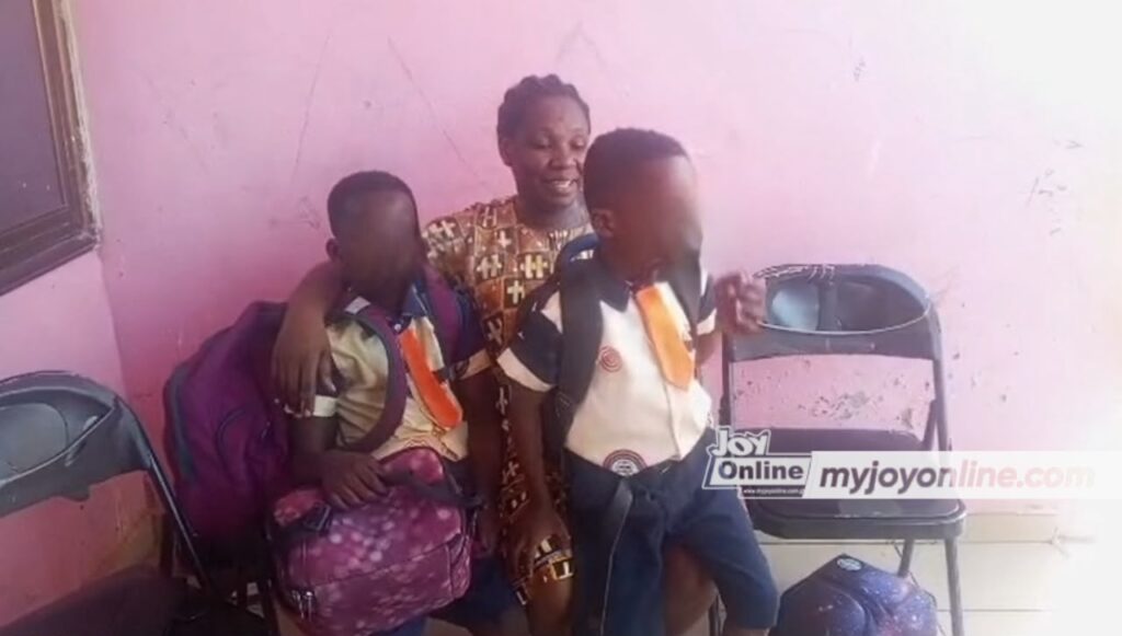 Salomey with her school going children